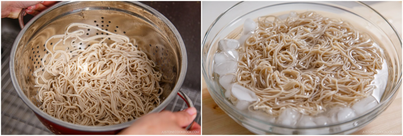 Làm lạnh mì soba đúng cách