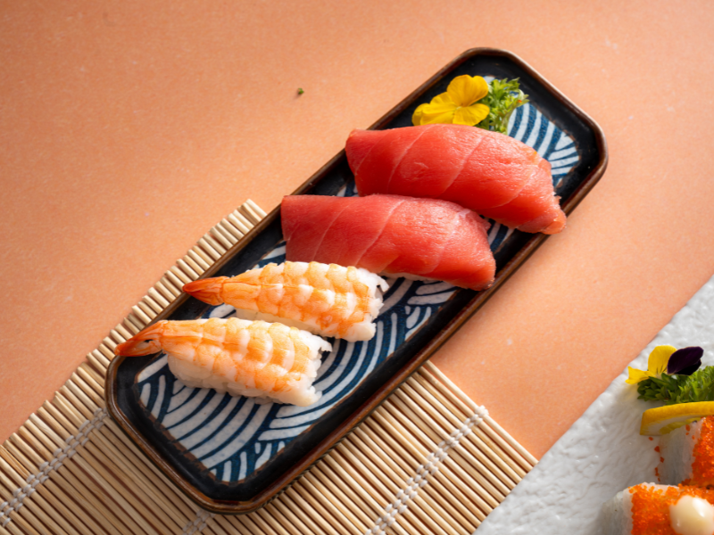 Mỗi miếng Nigiri giống như một tác phẩm nghệ thuật nhỏ xinh