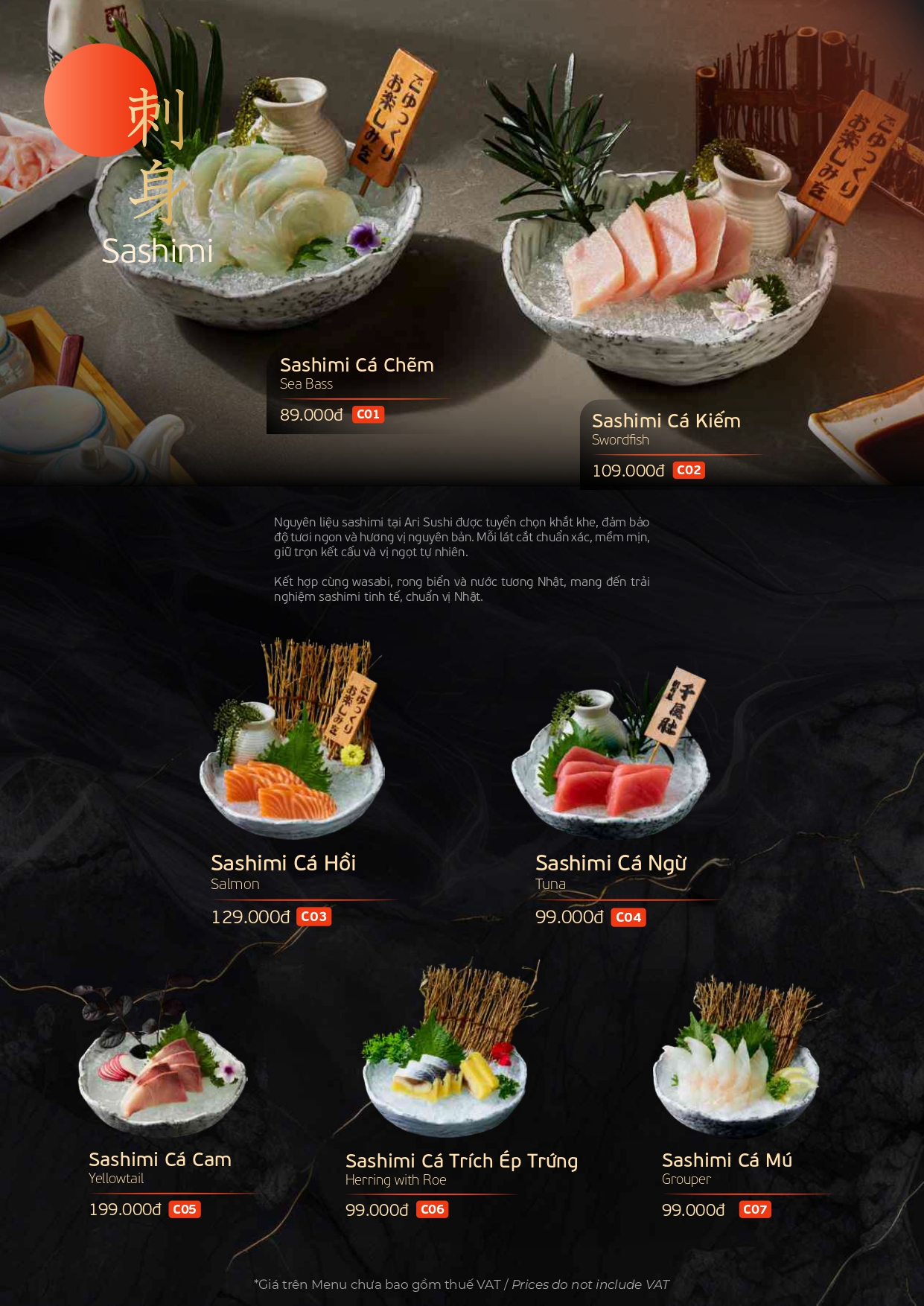 Thực Đơn 6 Update thang 11Menu Ari Sushi 1 page 0007