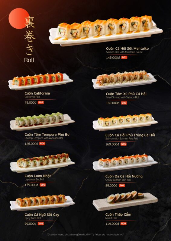 Thực Đơn 17 Update thang 11Menu Ari Sushi 1 page 0016